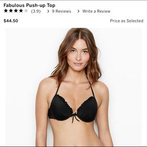 Victoria’s Secret fabulous push-up top 34B